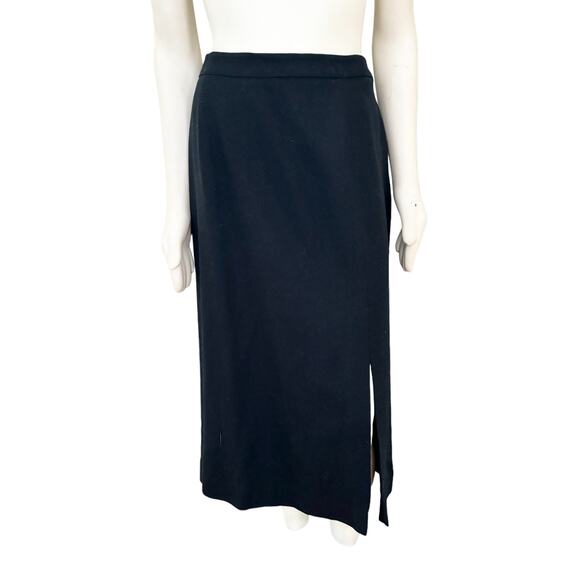 VTG TALBOTS Pure Wool Skirt in Black SZ L  Please read description - Picture 7 of 7